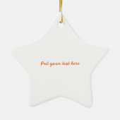 Oranje limoen groene magnolia bloemen ornament (Achterkant)