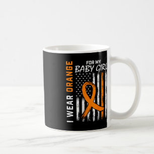 Oranje lint baby meisje leukemie bewustzijn koffiemok