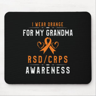 Oranje lint CRPSRSD Bewustzijn voor oma van S Muismat