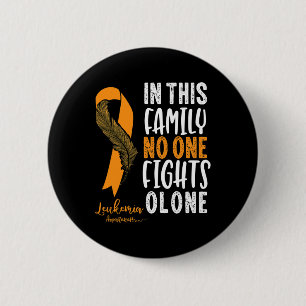 Oranje lint kanker overlevende geschenk bewustzijn ronde button 5,7 cm
