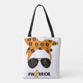 Oranje Lint Nierkanker Warrior Bandana Unbrea Draagtas (Achterkant)