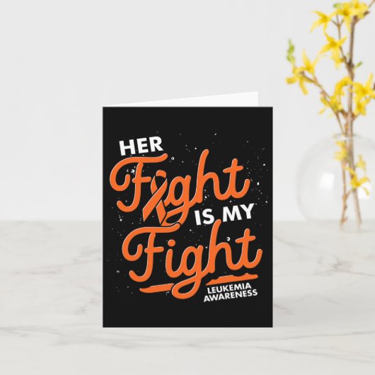 Oranje lintkankerbestrijding supporter leukemie pr kaart (Gele Bloem)