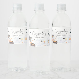 Oranje Little Boo Halloween Baby shower Waterfles Etiket