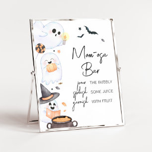 Oranje Little Boo Halloween Mom Osa Bar Poster