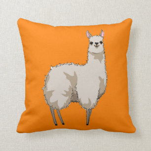 Oranje Llama Cushion Kussen