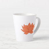 Oranje Lotus Latte Mok (Rechterhoek)
