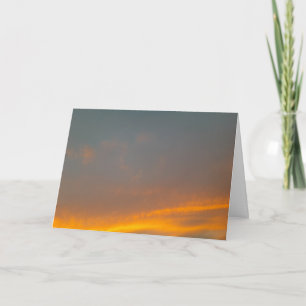 Oranje luchtruim Gevouwen Wenskaart Kaart