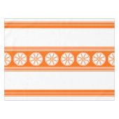 Oranje Luxury Jacquard Stripes Tafelkleed (Voorkant (Horizontaal))