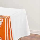 Oranje Luxury Jacquard Stripes Tafelkleed (Voorbeeld)