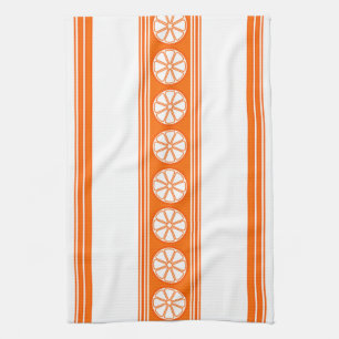 Oranje Luxury Jacquard Stripes Theedoek