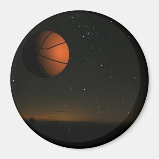 Oranje maan magneet (Voorkant)