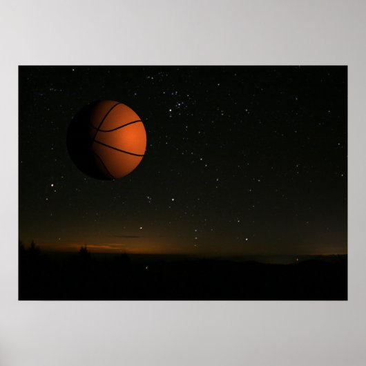 Oranje maan poster (Voorkant)