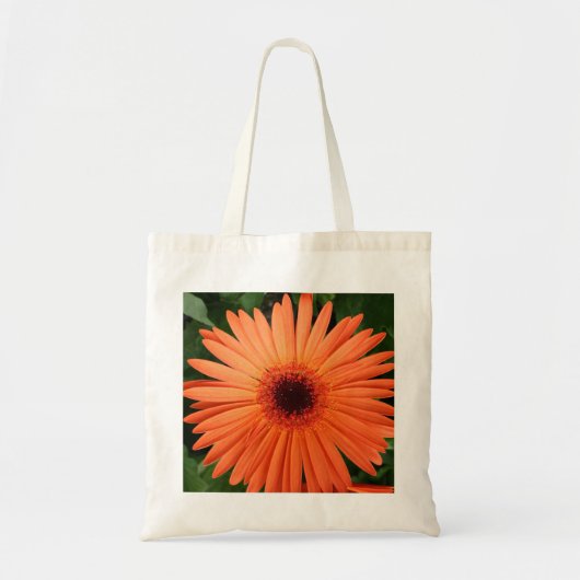 oranje madeliefje tote bag (Voorkant)