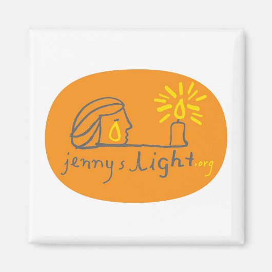 Oranje Magnet Magneet (Voorkant)