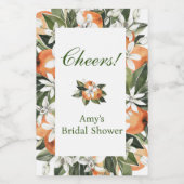 Oranje Main Squeeze Mini-wijnfleslabel Wijn Etiket (Enkel label)