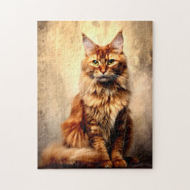 Oranje Maine Coon Legpuzzel