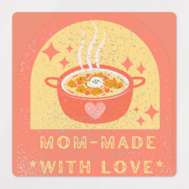 Oranje  mam gemaakt door Love Labels