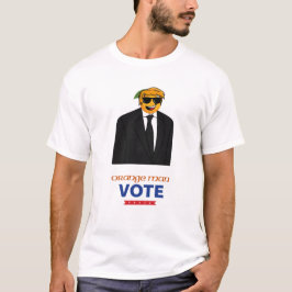 Oranje Man Amerikaanse verkiezingen Politiek ontwe T-shirt
