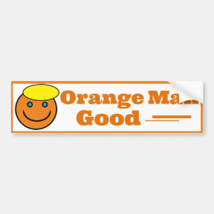 Oranje Man GOED Bumpersticker