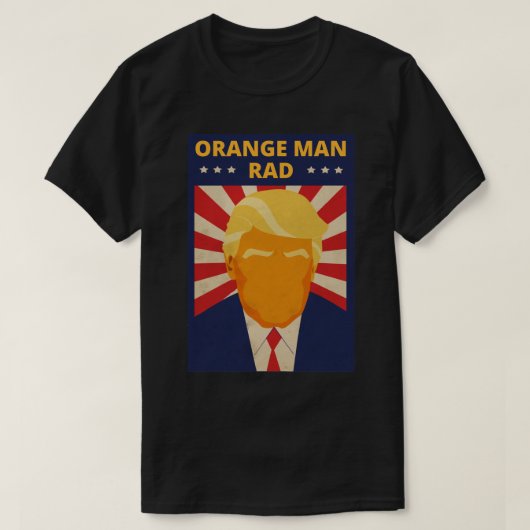 Oranje Man Rad T-shirt (Design voorkant)