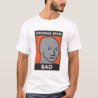 Oranje Man Slecht T-shirt