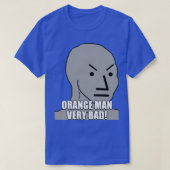 Oranje man slecht t-shirt (Design voorkant)