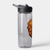 Oranje Man Trump Pumpkin Head Waterfles (Rechts)