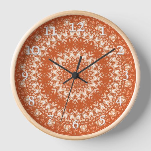 Oranje mandala. (Voorkant)