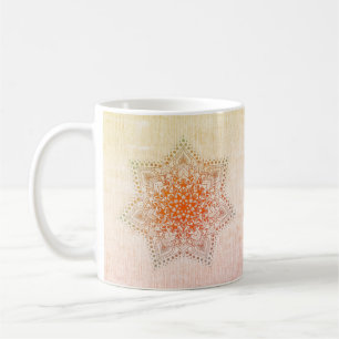 Oranje Mandala Coffee Mok