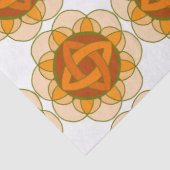 Oranje Mandala Decoupage Tissuepapier (Detail)