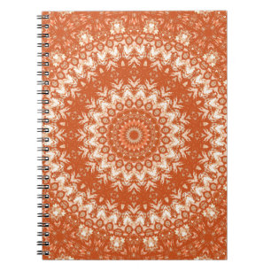 Oranje mandala. notitieboek