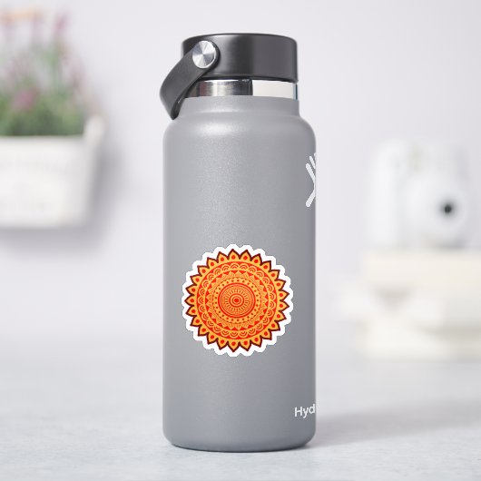 Oranje Mandala Sticker (HydroFlask)