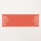 Oranje Mandala Yoga Mat (Achterkant (horizontaal))