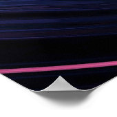 Oranje Mandelbrot Swirl-Poster Poster (Hoek)