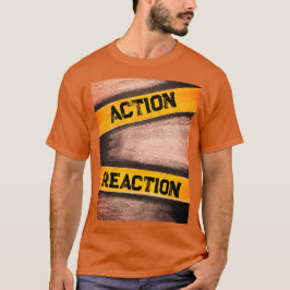 Oranje Mannen: "Actie en reactie" T-shirt