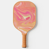 Oranje Marble Pickleball Paddle (Achterkant)