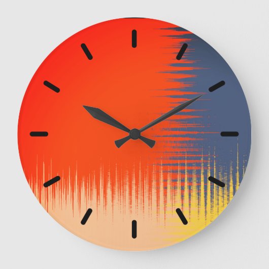 Oranje marinegeel crème  grote klok (Voorkant)