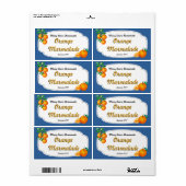 Oranje Marmalade Canning Labels (Full Sheet)
