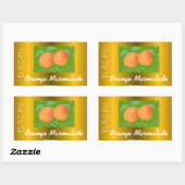 Oranje marmelade label (Vel)
