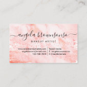 Oranje Marmer Boutique Merk Visitekaartje (Achterkant)