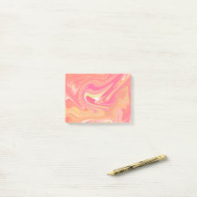 Oranje marmer Post-its