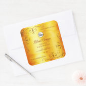  Oranje marmer  Product Labels Logo (Envelop)
