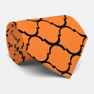 Oranje Marokkaans design Stropdas