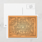 Oranje Maze Briefkaart (Voorkant / Achterkant)