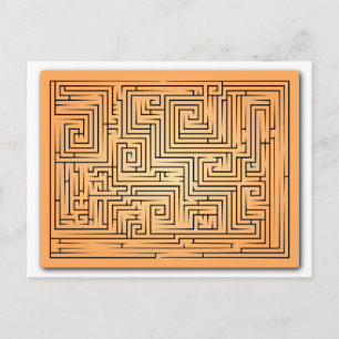 Oranje Maze Briefkaart