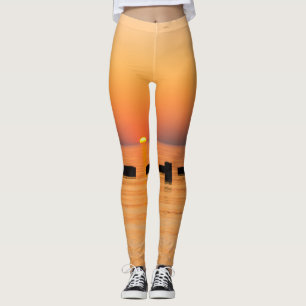 Oranje meer Sunrise Leggings