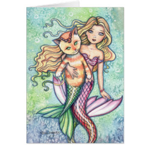 Oranje Mercat Mermaid Kaart