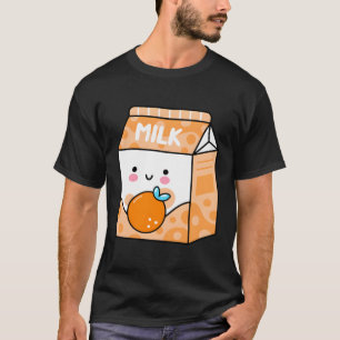 Oranje Milk Shake Kawaii Japans Anime Fan T-shirt