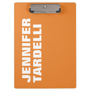 Oranje minimalistisch, modern elegant professionee klembord