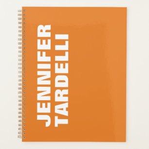 Oranje minimalistisch, modern elegant professionee planner